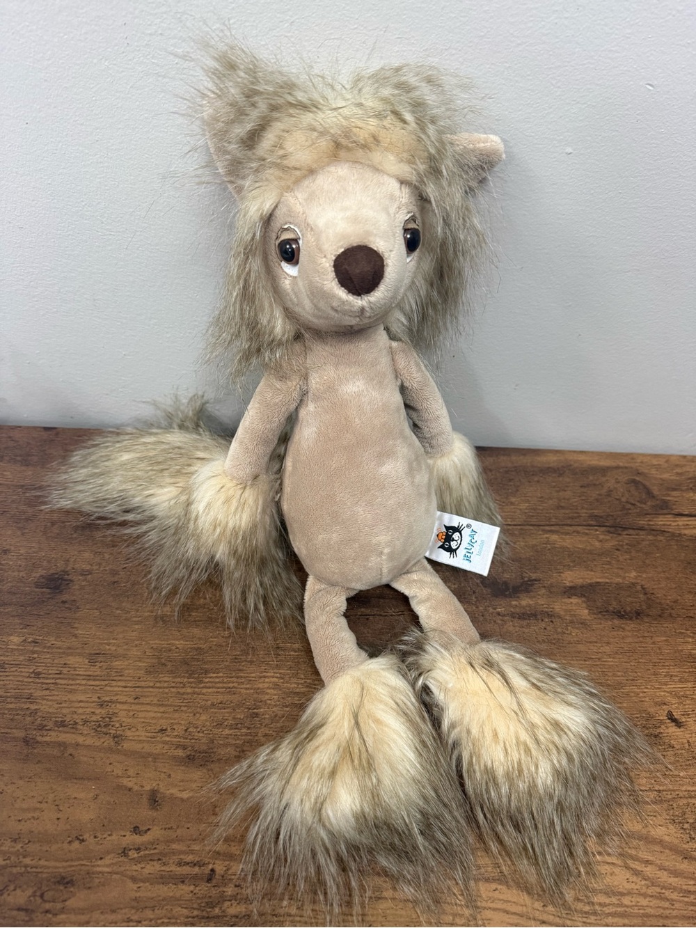 Jellycat Retired Chi-Chi Chinese Crested Dog - 2016 Plush 16"